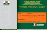 FORMACIÓN CÍVICA Y ÉTICA I BLOQUE I - Secundariassecundarias.tamaulipas.gob.mx/materiales/fcivica1mat/bloque1/FCE I... · I Bloque I “La Formación Cívica y Ética en el desarrollo