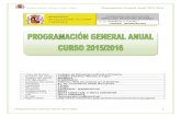 Colegio Español Ramón y Cajal Tánger ... - … Español Ramón y Cajal Tánger Programación General Anual 2015-2016. Programación General Anual 2015-2016. 1 Tipo de Centro: Colegio