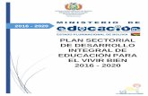 2016 - 2020 - Ministerio de Educación sectorial de desarrollo integral de educaciÓn para el vivir bien 2016 - 2020 estado plurinacional de bolivia ministerio de educaciÓn direcciÓn