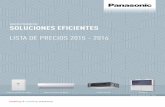 LISTA DE PRECIOS 2015 - 2016 - simslu.essimslu.es/uploads/secure/158/5/TARIFA PANASONIC 2015.pdf · bomba de calor aire-agua aquarea bomba de calor aire-aire domÉstica comercial