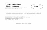 Documento Conpes 3577 · 2009-11-02 · El Plan Nacional de Desarrollo 2006-2010 "Estado Comunitario: ... el Instituto Colombiano Agropecuario ... Teniendo en cuenta los elementos