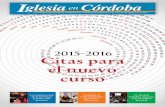 2015-2016 Citas para el nuevo curso - Diócesis de Córdoba · A Carlos de Foucauld le gustaba repetir: escoge siempre el último pues-to y nadie te lo quitará. La tendencia natural