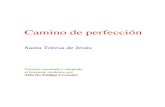 Camino de perfección - inmaculada.com.es. CAMIN.pdf · Camino de perfección Santa Teresa de Jesús Versión resumida y adaptada al lenguaje moderno por Alberto Zúñiga Croxatto