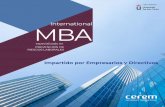 International MBA - España · El modelo de formación se basó en la generación de capacidades y habilidades aplicadas al . ... Resolución por grupos de alumnos . ... misos de