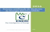 Sistema antifraude de Medición de Energía Eléctrica ENERIarchivos.gdlsystems.net/Eneri/ESP-IPD-014DescripcionSistemaAMI.pdf · 9.1. Gabinete de medición ... Cuenta con dos tipos