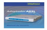 Manual de usuario del Kit Adaptador ADSL Voz Ip - movistar.es · forma se podrán fácilmente realizar llamadas a través de la línea ADSL con el protocolo de Voz sobre IP. ... Voz