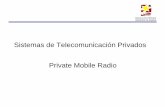 Sistemas de Telecomunicación Privados Private Mobile Radio€¦ · Montero y Fernando Pérez, “Ingeniería de Sistemas Trunking”, Editorial Síntesis ¿Preguntas, Sugerencias?