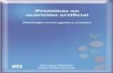 Proteínas en nutrición artificial · 2016-03-04 · determina la utilización de los aminoácidos en la síntesis proteica, o catabólico (gluco- ... • Coeficiente de digestibilidad.
