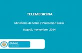 TELEMEDICINA - Ministerio de Salud y Protección Social · 2014-12-15 · 3763 de 2007 1441 de 2013 y 2003 de 2014 ... • Disponibilidad de agendas para atención especializada de