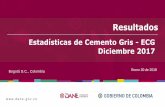 Presentación Estadísticas de Cemento Gris -ECG- … · Producción y despachos nacionales de cemento Total Nacional 2013 (enero) - 2017 (diciembreᵖ) ESTADÍSTICAS DE CEMENTO GRIS
