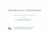 Introducción a OpenFoam - matematicas.uclm.esmatematicas.uclm.es/crn2015/sites/matematicas.uclm.es.crn2015/... · OpenFOAM se instala con herramientas adicionales para. el pre- y