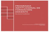 PROGRAMA INSTITUCIONAL DE FORMACIÓN DOCENTEportal.ucol.mx/content/micrositios/118/file/PIFOD.pdf · directores), y concluye en una propuesta que permite la valoración y ajuste constante