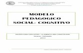 MODELO PEDAGOGICO SOCIAL- COGNITIVO · El modelo pedagógico de la Institución Educativa La ... a que se adentre en el mundo conceptual del modelo pedagógico social-cognitivo de