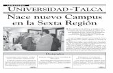 Nace nuevo Campus en la Sexta Región - dspace.utalca.cldspace.utalca.cl/bitstream/1950/3629/1/semanario_29.pdf · lógico de la Vid y el Vino, Dr. Yerko Moreno. ... CONTEMPORANEO