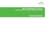 MATERIAL PARA DOCENTES - portaldelasescuelas.org · enseñanza: armado de planificaciones, ... Un agradecimiento especial a todos los Capacitadores del Área de Matemática de todas