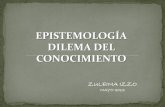 EPISTEMOLOGÍA DILEMA DEL CONOCIMIENTOseminariodeinvestigacioncidec.wikispaces.com/file/view/EPISTEMO... · De acuerdo con Platón, el ... mediar entre el Realismo y el Idealismo.
