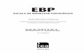 EBP - Test psicológicos, Tests de personalidad, Test ... · Madrid, 2013 (3.ª edición) José Sánchez-Cánovas Catedrático de Personalidad, Evaluación y Tratamiento Psicológicos.