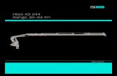 Hiab XS 244 Rango 20–24 tm - Ineko Podshop Hiab XS 244 Datos básicos Datos técnicos EP-5 HiDuo E-6 HiDuo EP-4 HiPro E-6 HiPro E-8 HiPro Capacidad de elevación max. (kNm) 211 203