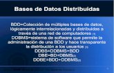 Bases de Datos Distribuidas - grch.com.ar formado por N sub-DBE's Limitados a ser un DBE ... Pueden ser tanto Federados como No Federados Ejemplo: BD Ms-Access linkeando tablas de