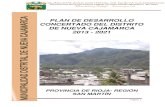 DE NUEVA CAJAMARCA CONCERTADO DEL DISTRITO PLAN DE …€¦ · Alcalde de la Municipalidad Distrital de Nueva Cajamarca . ... La planificación concertada es un instrumento técnico