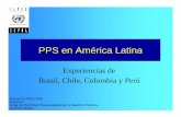 PPS en América Latina - cepal.org · 1970 1973 1976 1979 1982 1985 1988 1991 1994 1997 2000 Argentina Mexico Chile Brazil Average for selected Latin ... infraestructura vial. •