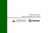 Presentación: Plan de Negocios 2015 - ositran.gob.pe · EVOLUCIÓN HISTORICA ANUAL DE LAS INVERSIONES ... • En el año 2012 y 2013 se tuvieron 9 reclamos de la empresa ... –