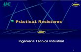 Práctica1 Resistoresgrupos.unican.es/GIF/LSCO3/Resistores-CEiti_modificado.pdf · Dependientes de la intensidad luminosa 4 UNIVERSIDAD DE CANTABRIA Resistores Fijos Valor de resistencia