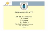 JORNADAS EL CTE - aparejadoresmadrid.es · Anejo E: Interacción suelo-estructura Anejo F: Modelos de referencia para el cálculo de cimentaciones y elementos de contención Anejo