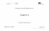 Inglés I - repositorio.cbachilleres.edu.mxrepositorio.cbachilleres.edu.mx/.../programas_14/primero/ingles_1.pdf · Bloque temático 1. Mi ... secuencia y continuidad de los conocimientos