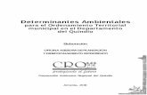 DETERMINANTES AMBIENTALES - CRQ · 1 Determinantes Ambientales para el Ordenamiento Territorial municipal en el Departamento del Quindío Elaboración OFICINA ASESORA DE PLANEACIÓN