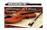Catálogo de Libros Violín - Tenerife Pianofortepianofortetenerife.es/pdf/libros/libros_violin.pdf · Suzuki: -Volumen 1-Volumen 2 M.Crickboom:-El violin Vol1-Chant et Mor. Volumen