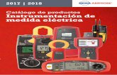 Catálogo de productos Instrumentación de medida eléctrica€¦ · Prueba de disparo de interruptores diferenciales ... • Para una rápida conexión de dispositivos de prueba