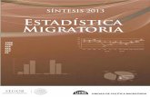Estadística Migratoria · estadística. migratoria. méxico, 2013. secretarÍa de gobernaciÓn subsecretarÍa de poblaciÓn, migraciÓn y asuntos religiosos. unidad de polÍtica
