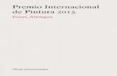 Premio Internacional de Pintura 2015 - fundacionfocus.com · Gloria Martín Montaño (Sevilla, 1980) Trofeo 195 x 162 cm. Óleo sobre lienzo . Federico Miró (Málaga, 1991) s/t 170