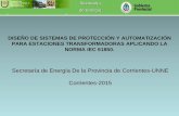 Secretaría de Energía De la Provincia de Corrientes … · DISEÑO DE SISTEMAS DE PROTECCIÓN Y AUTOMATIZACIÓN PARA ESTACIONES TRANSFORMADORAS APLICANDO LA NORMA IEC 61850. …