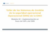 Taller de los Sistemasde Gestión de la Operacional de … · Ejercicio 10/01 – Normativa SMS modelo –Perfil de una norma de SMS ... 1.3 Investigación de accidentes e incidentes