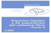 Aspectos legales y de explotación del software libresoftlibre.unizar.es/manuales/legal/909.pdf · Malcolm Bain Software libre Aspectos legales U Formación de Posgrado y de explotación