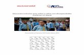 Educación inclusiva para niños y niñas con … · auditivas en Nepal ... las campañas en los medios de comunicación y los mítines son esenciales para sensibilizar a los grupos