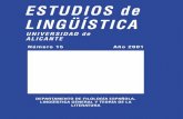 ESTUDIOS de LINGÜÍSTICA - core.ac.uk · UBP: Úbeda (J.)], etc. El Tesoro léxico de las hablas andaluzas se convierte en un instrumento esencial para la investigación del léxico