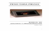 PESO-TARA-PIEZAS - Reparación y venta de Basculas · 3 tabla de contenido tabla de contenido 3 parte i. usuario 5 presentacion del equipo 7 funcionalidad del equipo 7 esquema del