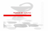 Manual de suturas - cursocirugiamenor.escursocirugiamenor.es/wp-content/uploads/2016/10/TEMA-3.pdf · Técnicas de anudado Tipos Manual: Con aguja recta o para ligaduras Menor precisión