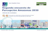 Segunda encuesta de Percepción Amazonas 2030€¦ · Percepción Amazonas 2030 . Amazonas 2030 es un proyecto de Y fue realizado por ... Lugar rico en recursos mineros, sitio turístico,