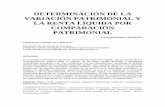 Variacion patrimonial AECA - Revista de la Agrupación ... · gravable de los contribuyentes por parte de la administración tributaria y hace parte del sistema ordinario de depuración