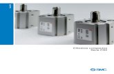 Cilindros compactos Serie CQ2 - smc.eu · comportamiento de un actuador neumático; ... simple efecto. ∗ Las opciones de cuerpo se pueden combinar ... Para instalar o extraer el