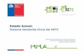 Presentación de PowerPoint - vu.mma.gob.cl · Gobierno de Chile Estado Actual: Sistema Ventanilla única del RE > RETC ... 609/1998 del MOP Sistema de Ventanilla Única — MMA