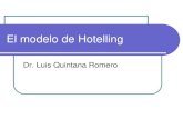 El modelo de Alonso - saree.com.mx modelo de Hotelling.pdf · Hotelling construyó un modelo de diferenciación horizontal en ... La utilidad del consumidor es lineal: U(i)=a-bx.