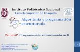 Clase 11: Programación estructurada en C · inmediato entre llaves. 8 06 Programación estructurada en C Algoritmia y programación estructurada Prof. Edgardo Adrián Franco Martínez.