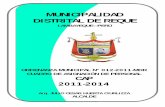 MUNICIPALIDAD DISTRITAL DE REQUE - …munireque.gob.pe/wp-content/uploads/2015/03/cap_mdr_2011.pdf · ... APROBAR el CUADRO PARA LA ASIGNACION DE ... y el Clasificador Institucional