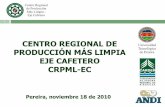 CENTRO REGIONAL DE PRODUCCIÓN MÁS LIMPIA …redcolombianafa.org/apc-aa-files/1611c317ca4b218ac03d71b8efb638c… · Como resultado del trabajo del grupo de ... Mejoramiento de la