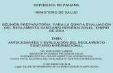 REPÚBLICA DE PANAMA MINISTERIO DE SALUD … · otras enf de interÉs nacional/regional: dengue, fiebre del valle del rift y enfermedad meningocÓcica . instrumento de decisiÓn para